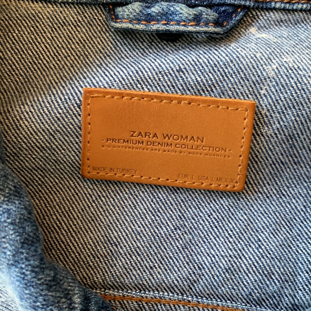 ⚫️ ZARA PREMIUM DENIM GRAFFITI JACKET​ - Picture 5 of 9